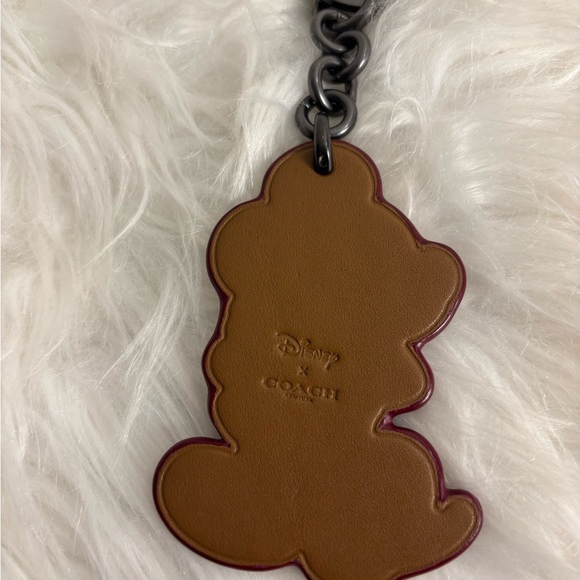 Coach Black & Red Mickey Mouse Key Holder / Key Charm - Picture 4 of 5